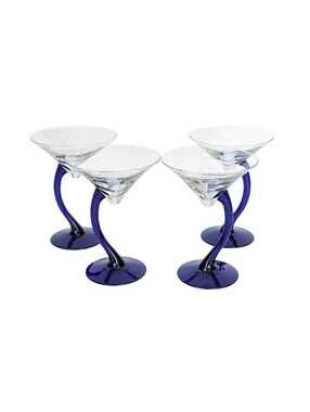 1990s Vintage Libbey Bravura Martini Glasses